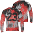 Bred Reimagined 4s Sweatshirt Match 23 Painted Graffiti 3D All-Over Print - NastyJamz
