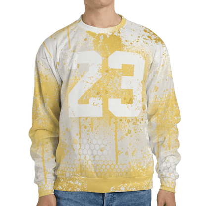 Sail 4s Sweatshirt Match 23 Painted Graffiti 3D All-Over Print - NastyJamz