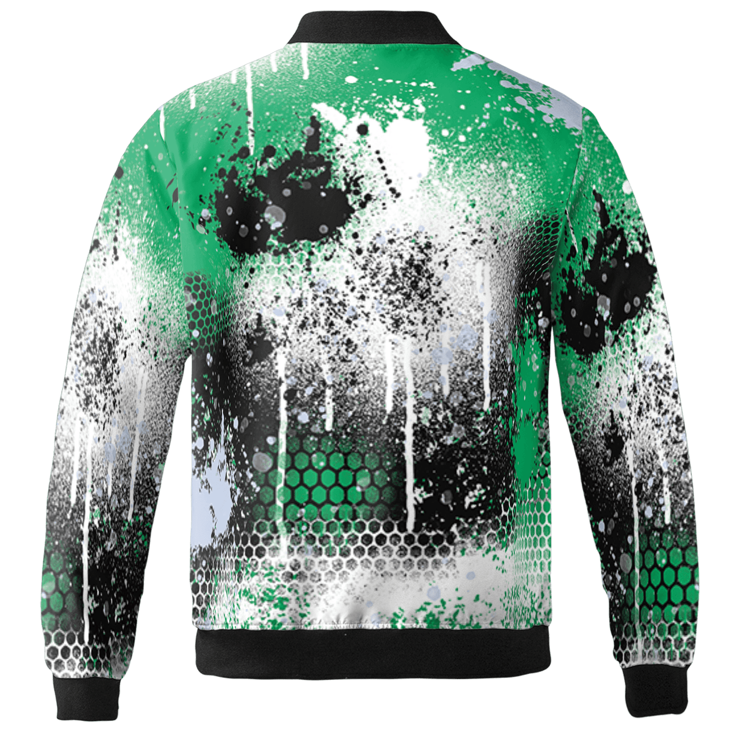 Lucky Green 5s Jacket Match 23 Painted Graffiti 3D All-Over Print - NastyJamz