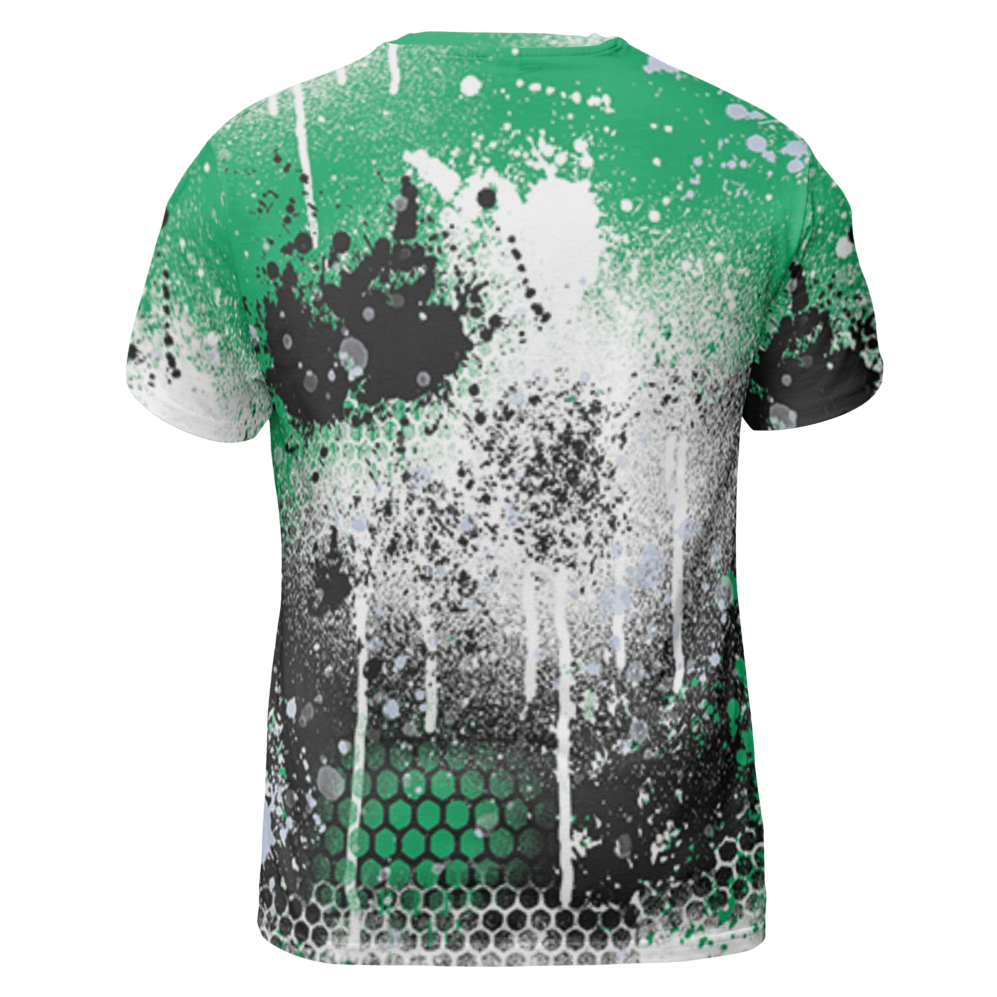 Lucky Green 5s T Shirt Match 23 Painted Graffiti 3D All-Over Print - NastyJamz