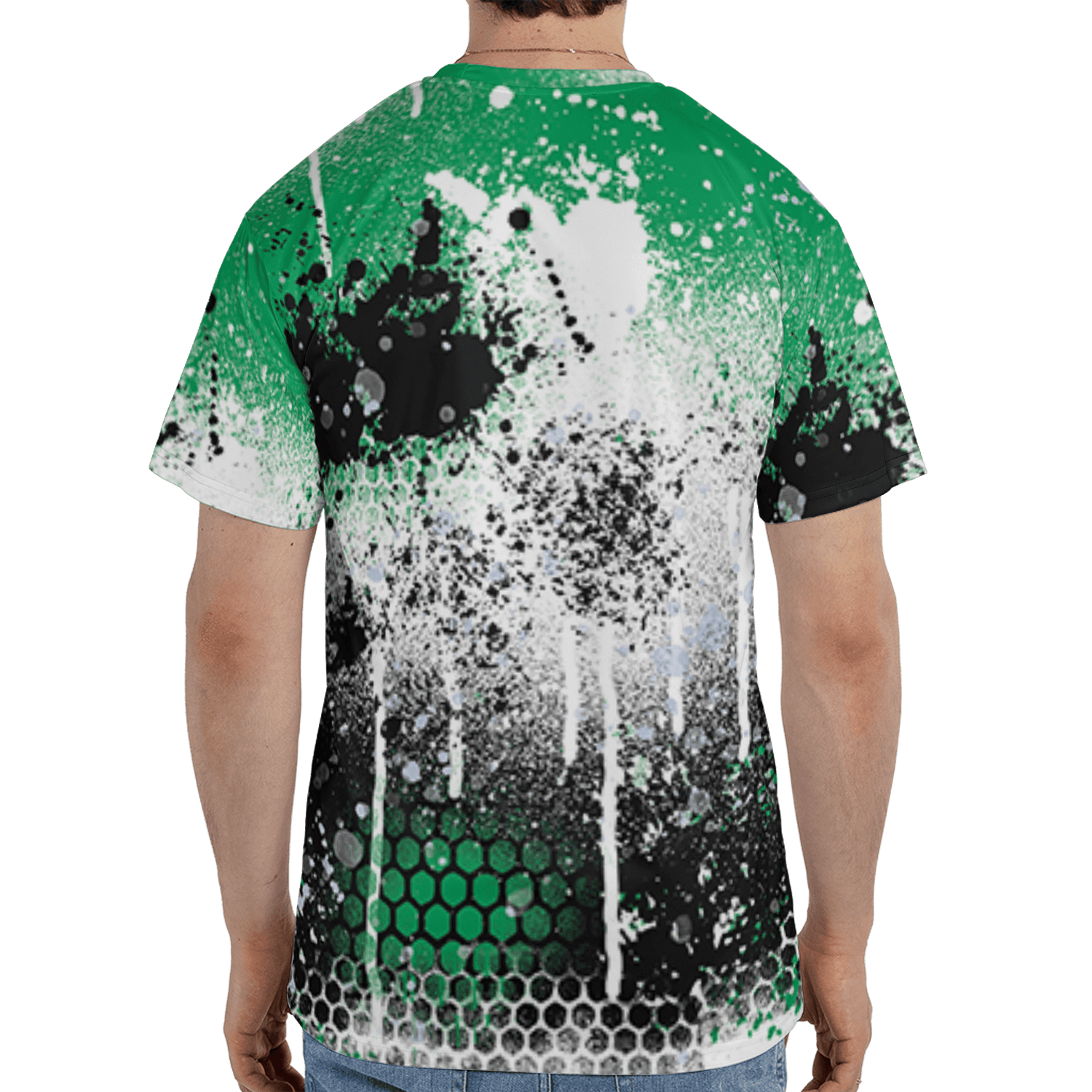 Lucky Green 5s T Shirt Match 23 Painted Graffiti 3D All-Over Print - NastyJamz