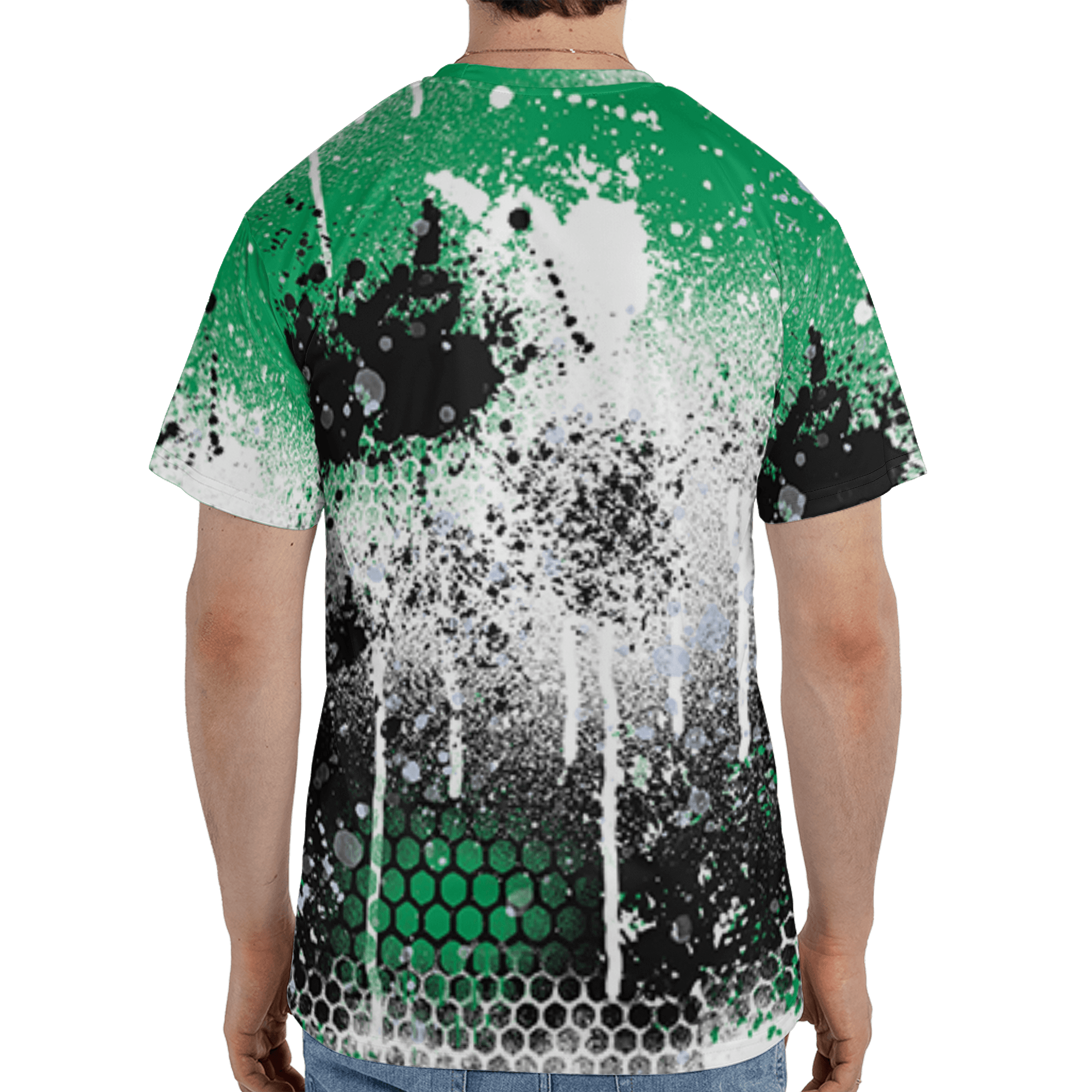 Lucky Green 5s T Shirt Match 23 Painted Graffiti 3D All-Over Print - NastyJamz