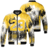Yellow Ochre 6s Jacket Match 23 Painted Graffiti 3D All-Over Print - NastyJamz