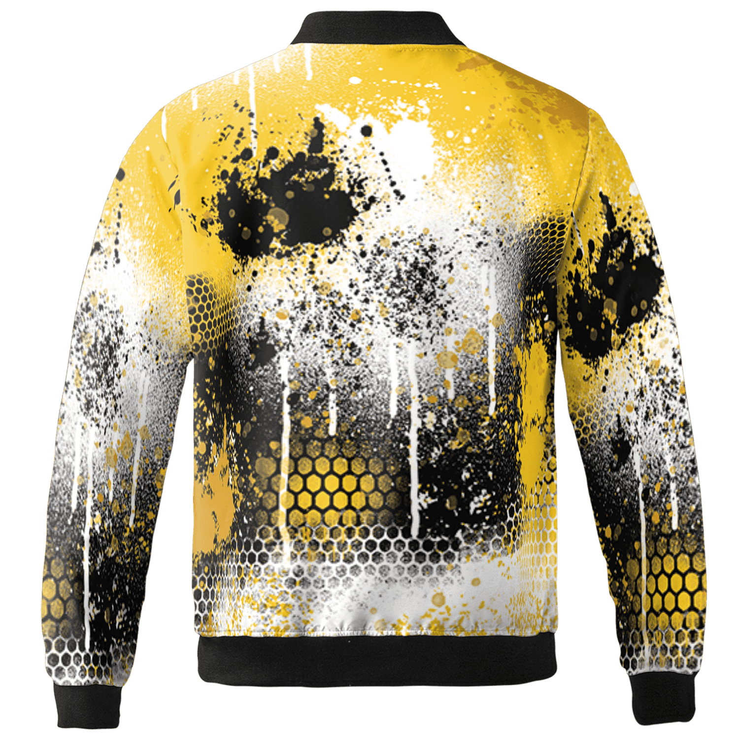 Yellow Ochre 6s Jacket Match 23 Painted Graffiti 3D All-Over Print - NastyJamz