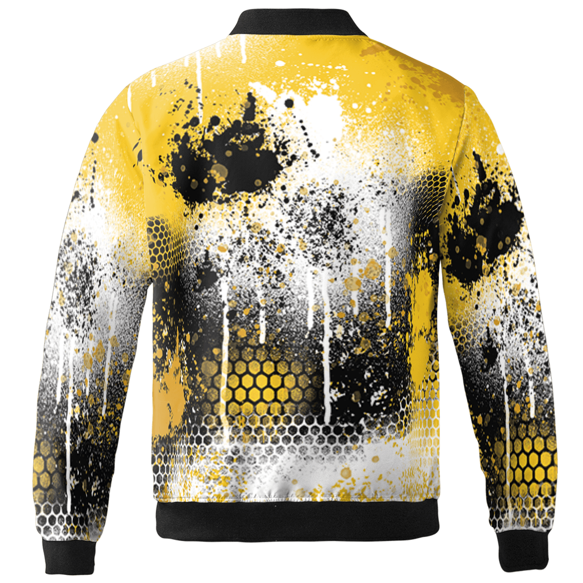 Yellow Ochre 6s Jacket Match 23 Painted Graffiti 3D All-Over Print - NastyJamz