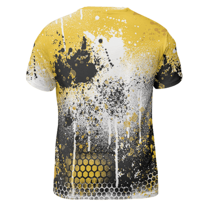 Yellow Ochre 6s T Shirt Match 23 Painted Graffiti 3D All-Over Print - NastyJamz