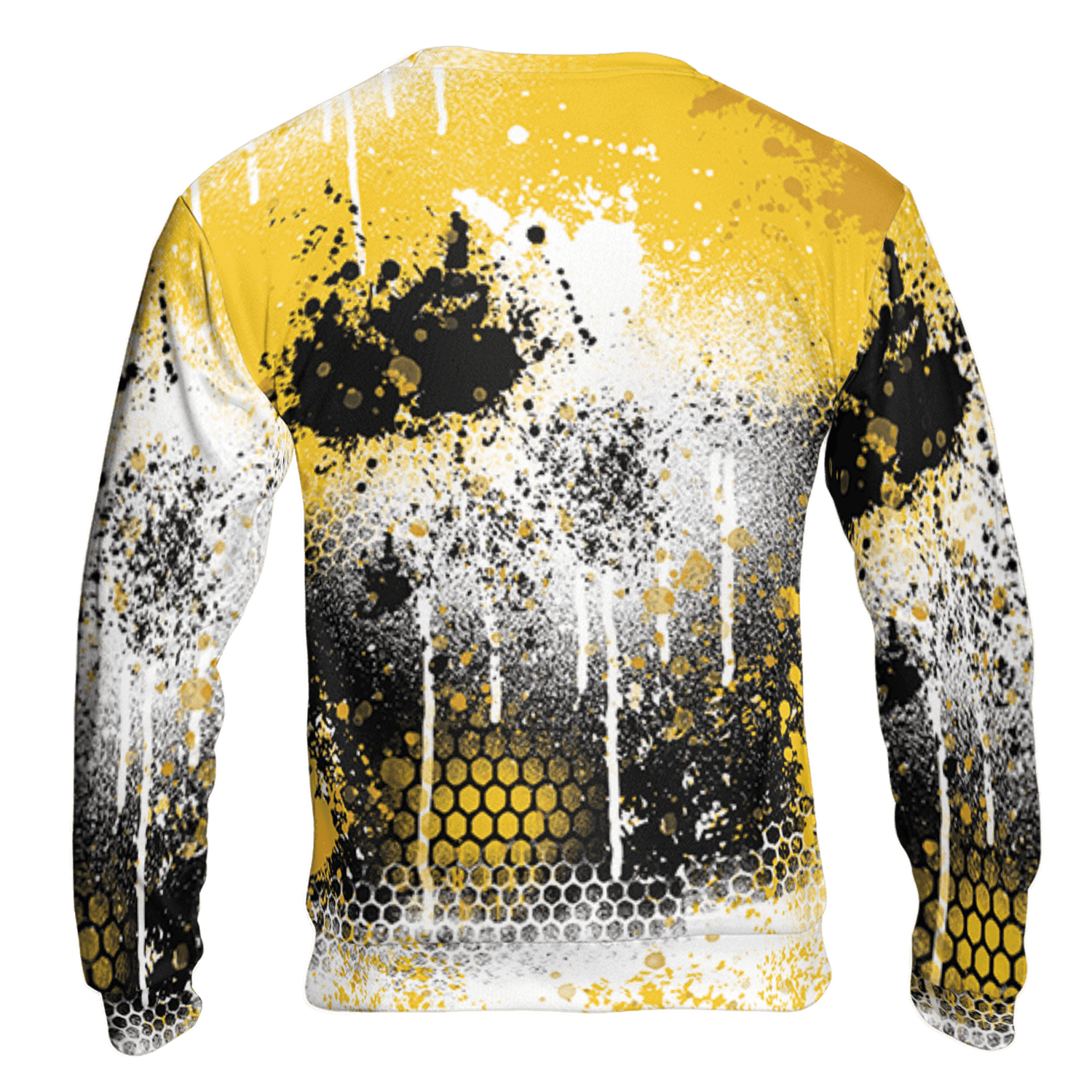 Yellow Ochre 6s Sweatshirt Match 23 Painted Graffiti 3D All-Over Print - NastyJamz