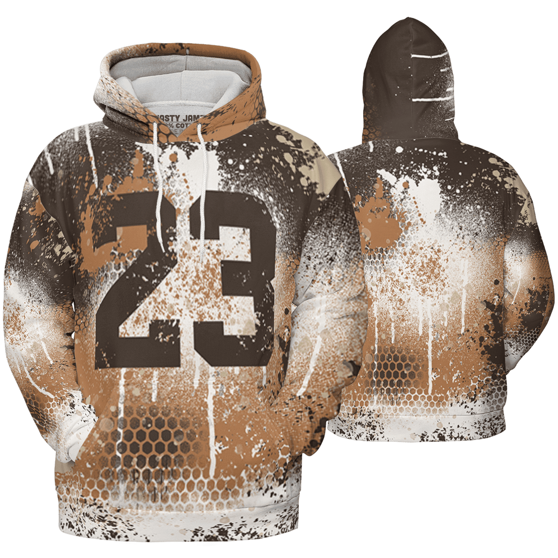 Jumpman Jack Hoodie Match 23 Painted Graffiti 3D All-Over Print - NastyJamz
