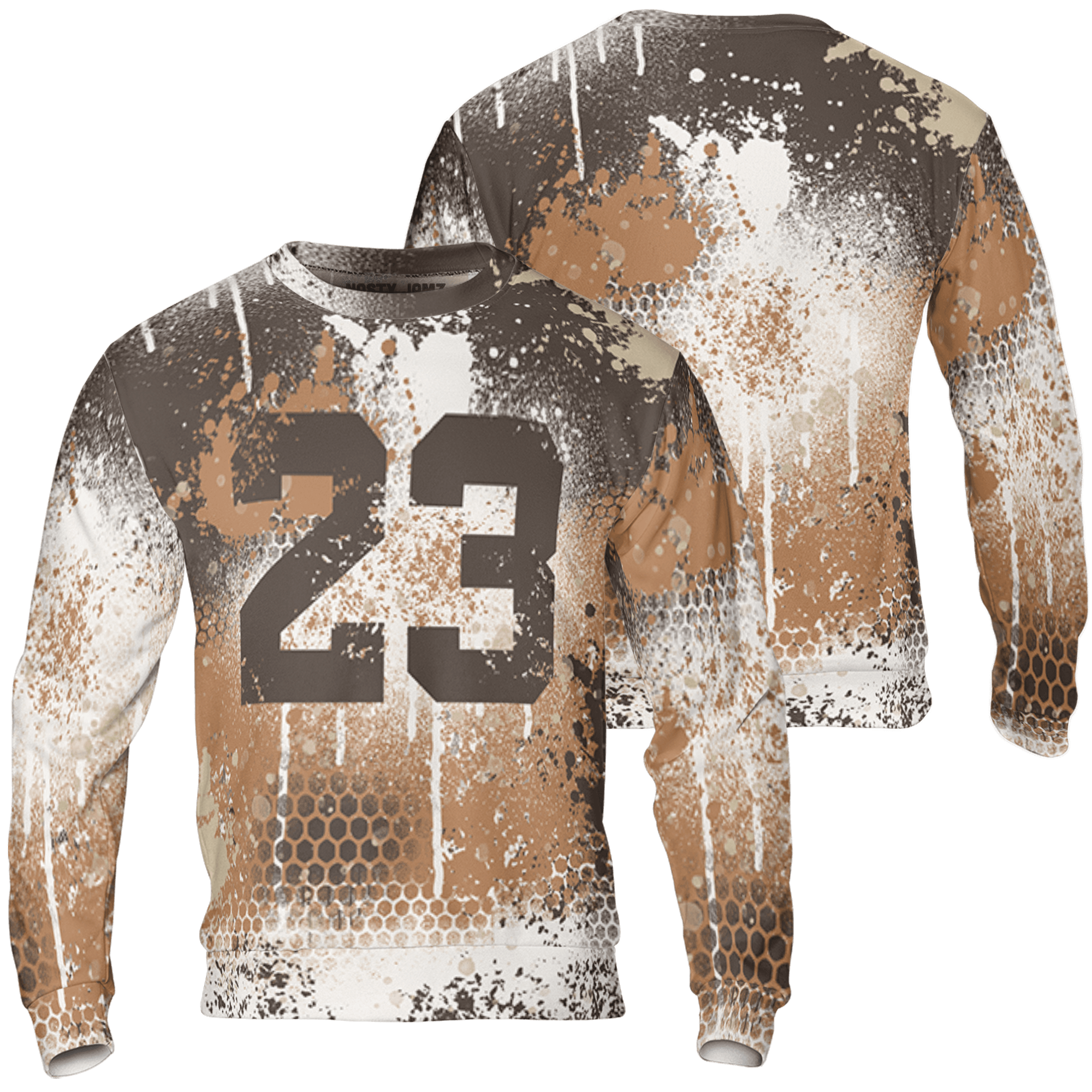 Jumpman Jack Sweatshirt Match 23 Painted Graffiti 3D All-Over Print - NastyJamz