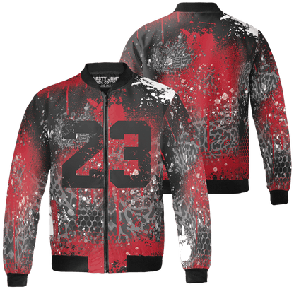 Spizike Low Bred Jacket Match 23 Painted Graffiti 3D All-Over Print - NastyJamz