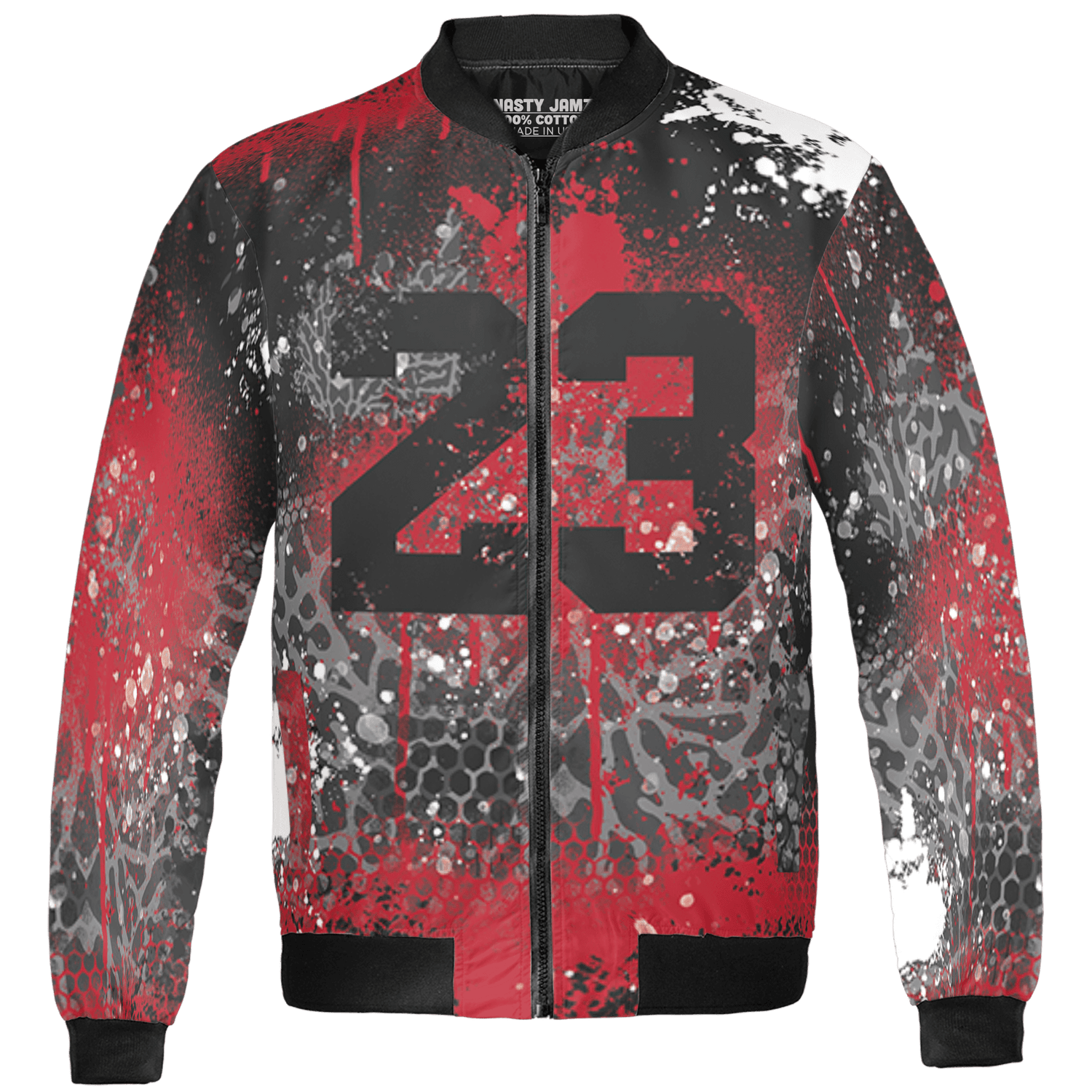 Spizike Low Bred Jacket Match 23 Painted Graffiti 3D All-Over Print - NastyJamz