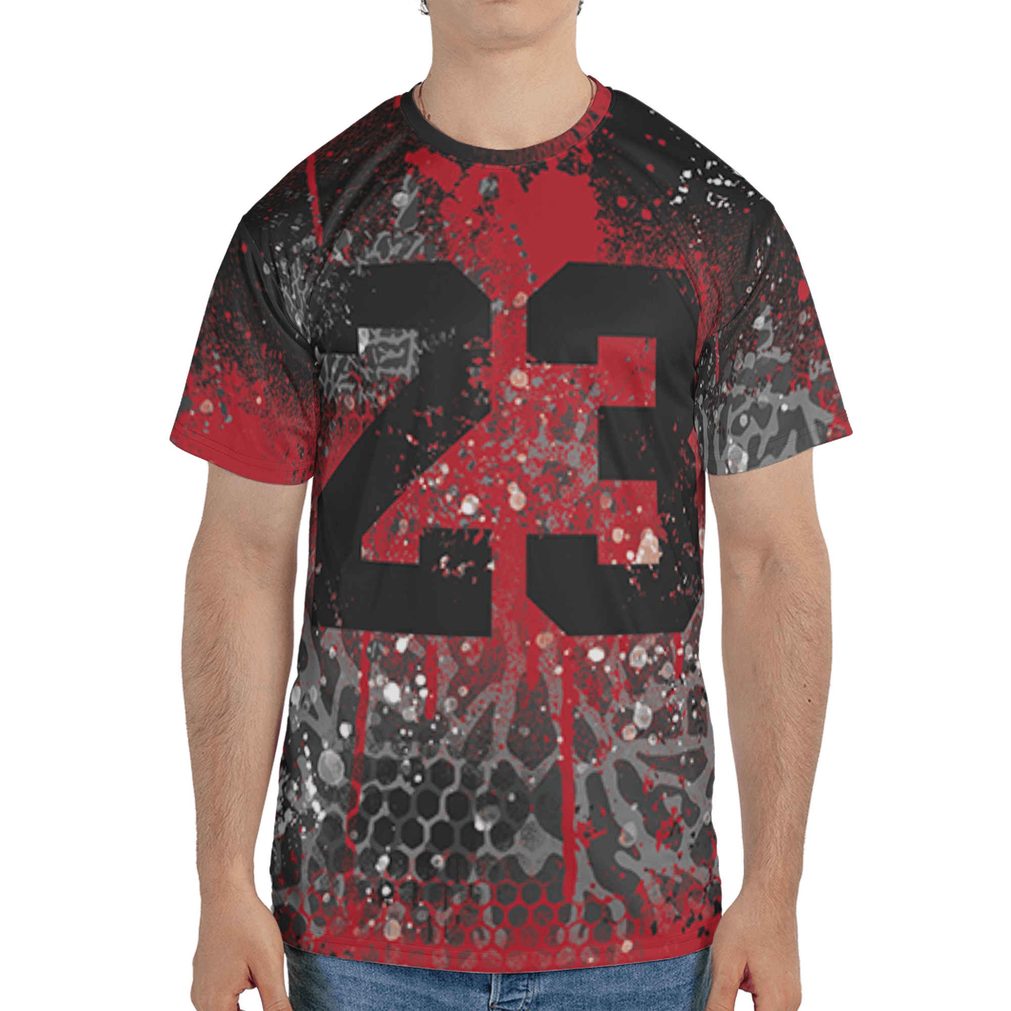 Spizike Low Bred T Shirt Match 23 Painted Graffiti 3D All-Over Print - NastyJamz