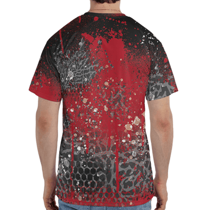 Spizike Low Bred T Shirt Match 23 Painted Graffiti 3D All-Over Print - NastyJamz