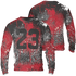 Spizike Low Bred Sweatshirt Match 23 Painted Graffiti 3D All-Over Print - NastyJamz