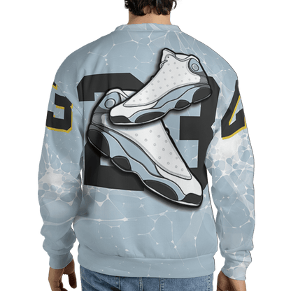 Blue Grey 13s Sweatshirt Match 23 Sneaker 3D All-Over Print - NastyJamz
