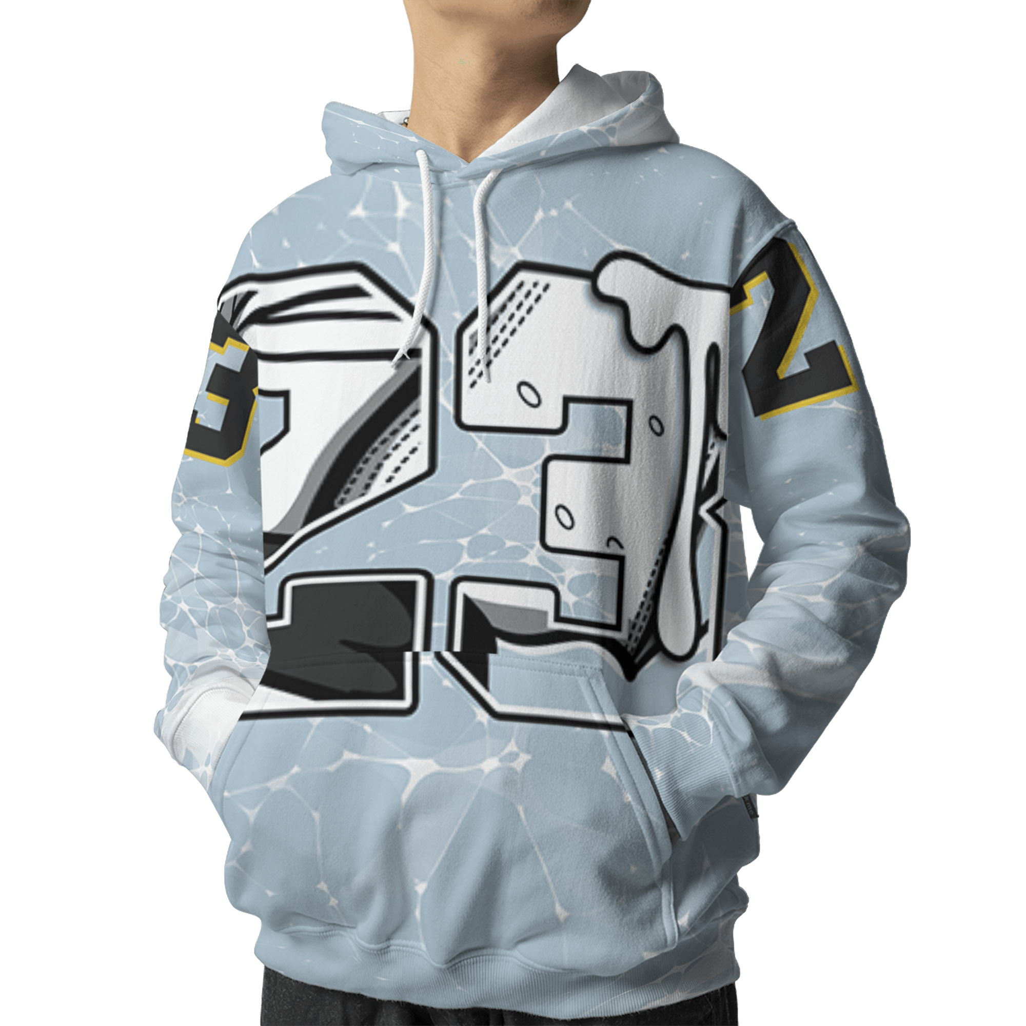 Blue Grey 13s Hoodie Match 23 Sneaker 3D All-Over Print - NastyJamz