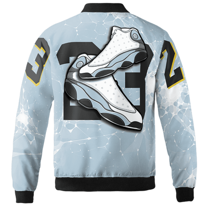 Blue Grey 13s Jacket Match 23 Sneaker 3D All-Over Print - NastyJamz