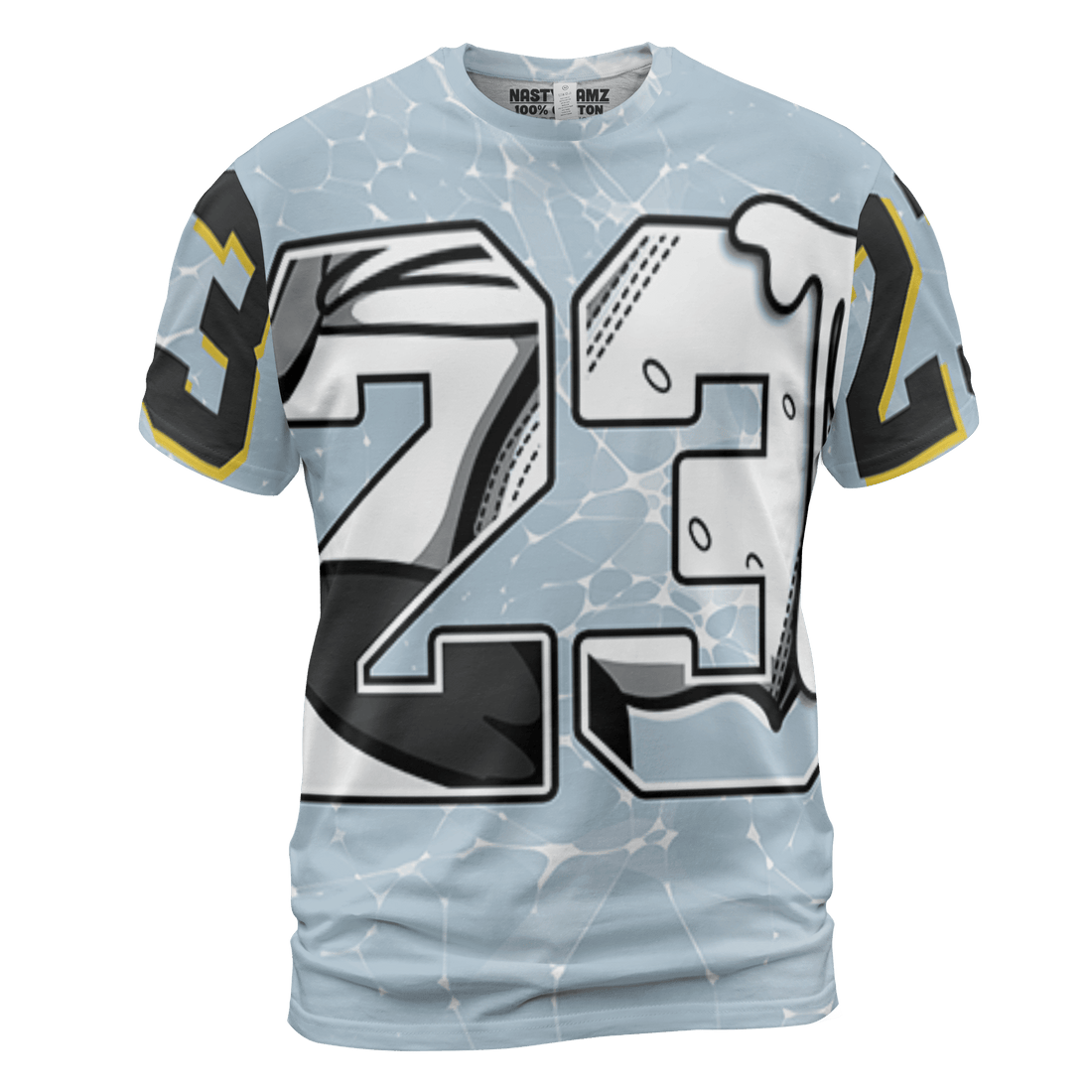 Blue Grey 13s T Shirt Match 23 Sneaker 3D All-Over Print - NastyJamz