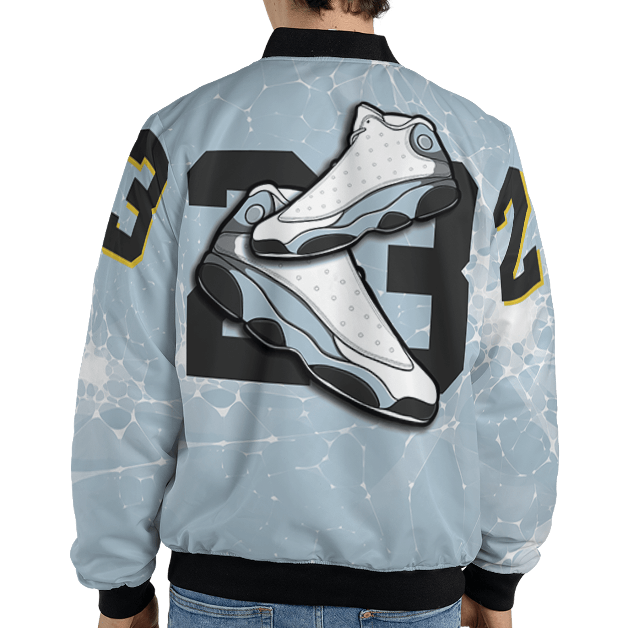 Blue Grey 13s Jacket Match 23 Sneaker 3D All-Over Print - NastyJamz