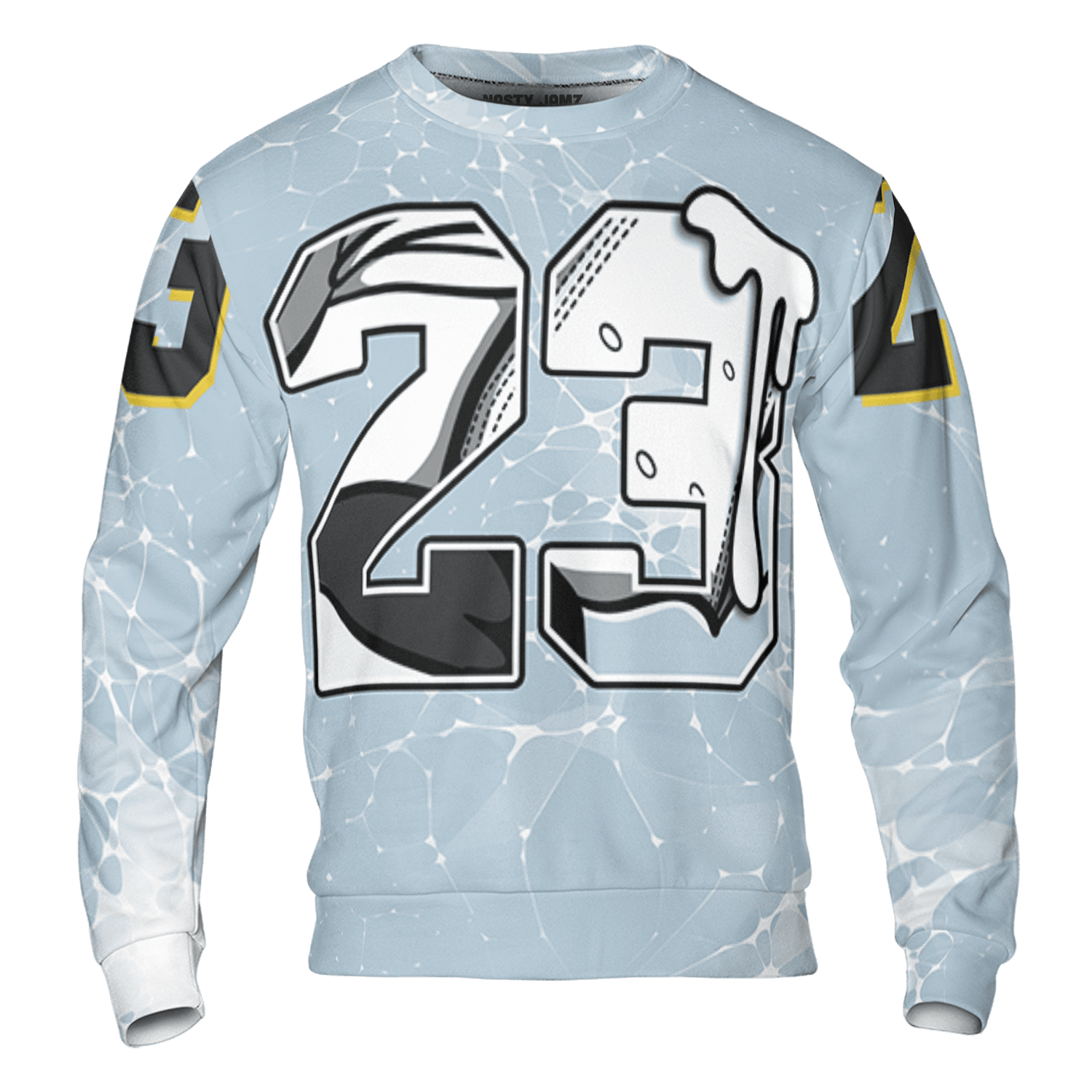 Blue Grey 13s Sweatshirt Match 23 Sneaker 3D All-Over Print - NastyJamz