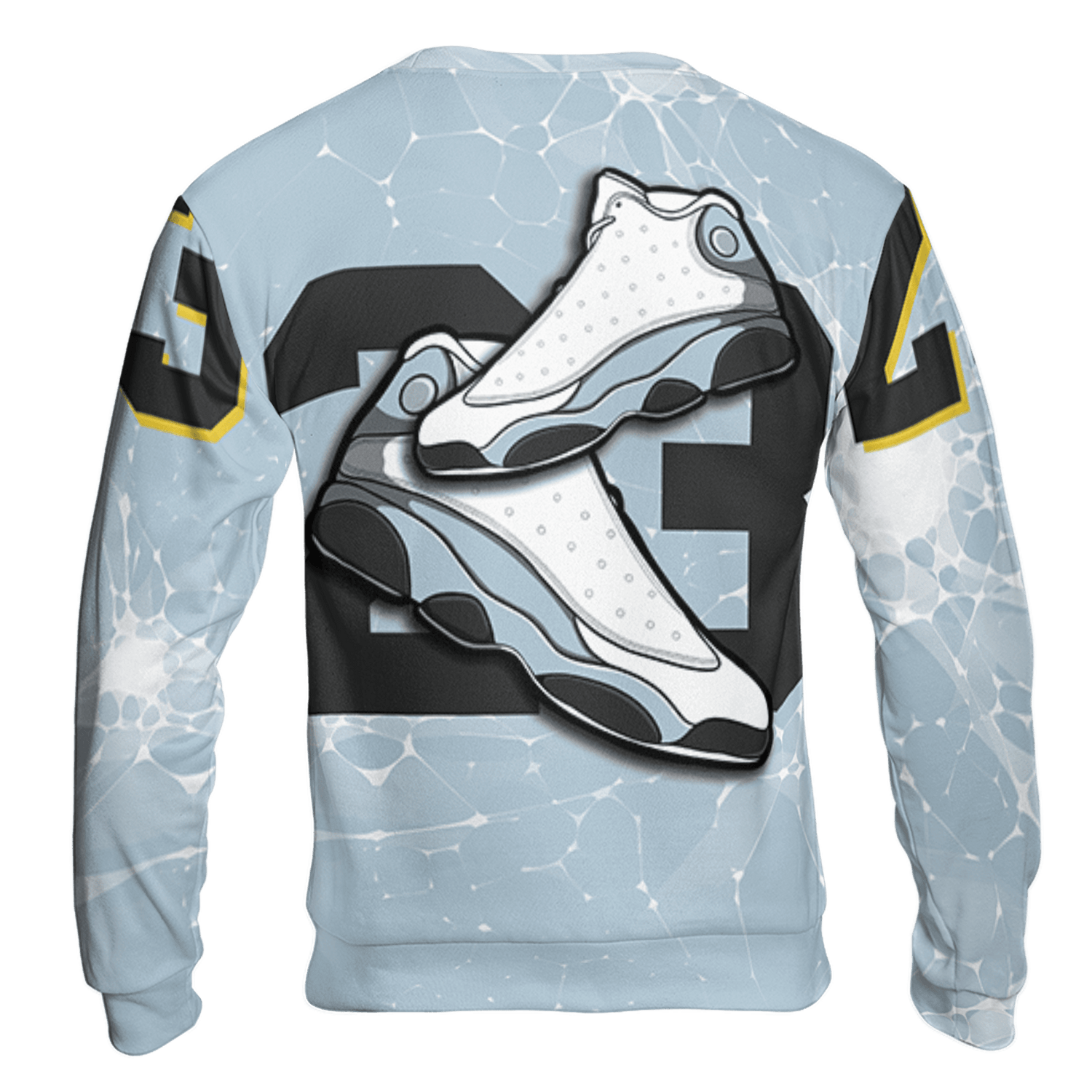Blue Grey 13s Sweatshirt Match 23 Sneaker 3D All-Over Print - NastyJamz