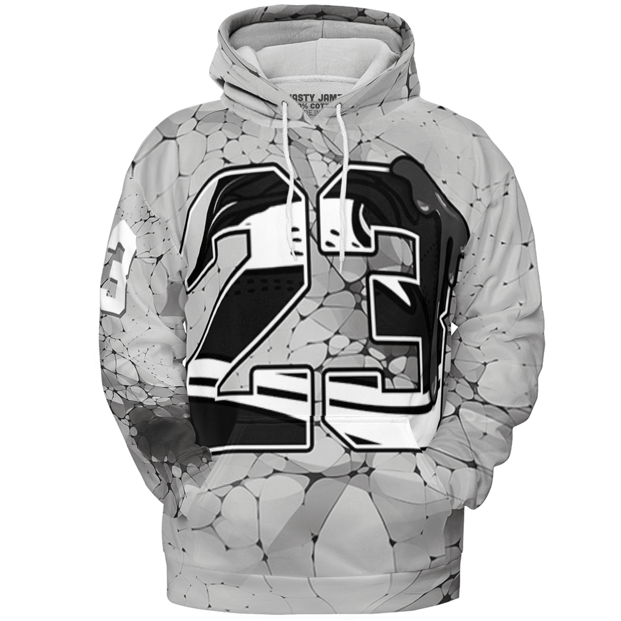 Retro High OG Black White 1s Hoodie Match 23 Sneaker 3D All-Over Print - NastyJamz