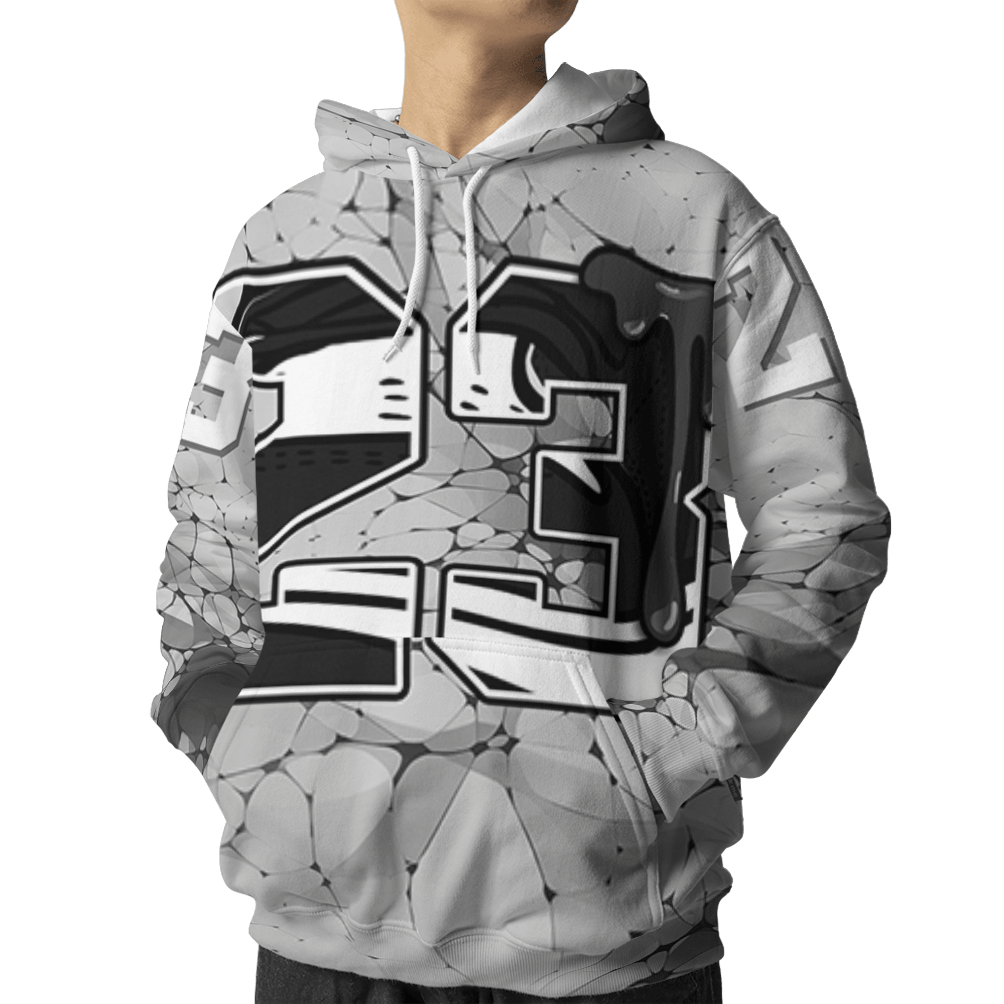 Retro High OG Black White 1s Hoodie Match 23 Sneaker 3D All-Over Print - NastyJamz