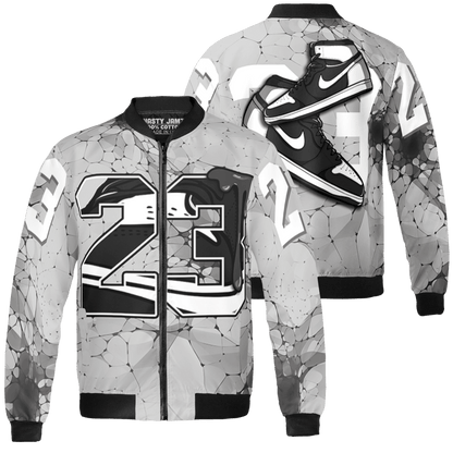 Retro High OG Black White 1s Jacket Match 23 Sneaker 3D All-Over Print - NastyJamz