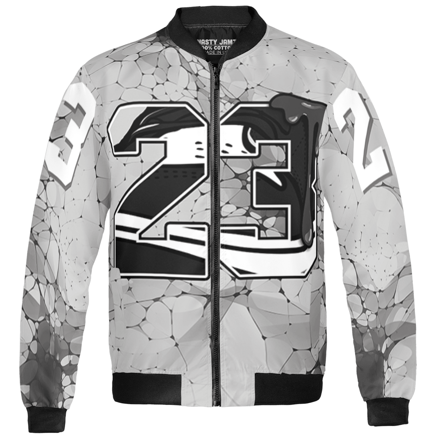 Retro High OG Black White 1s Jacket Match 23 Sneaker 3D All-Over Print - NastyJamz