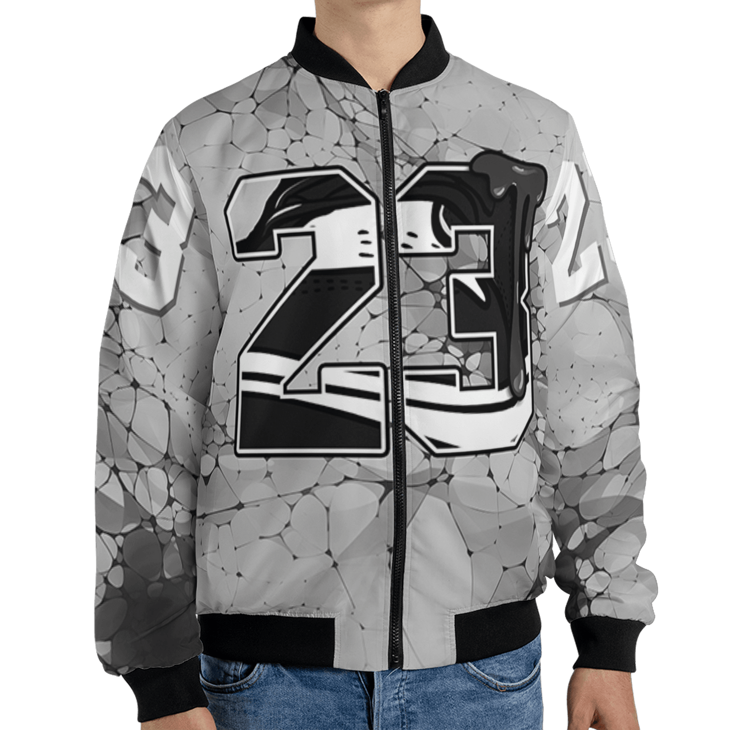Retro High OG Black White 1s Jacket Match 23 Sneaker 3D All-Over Print - NastyJamz