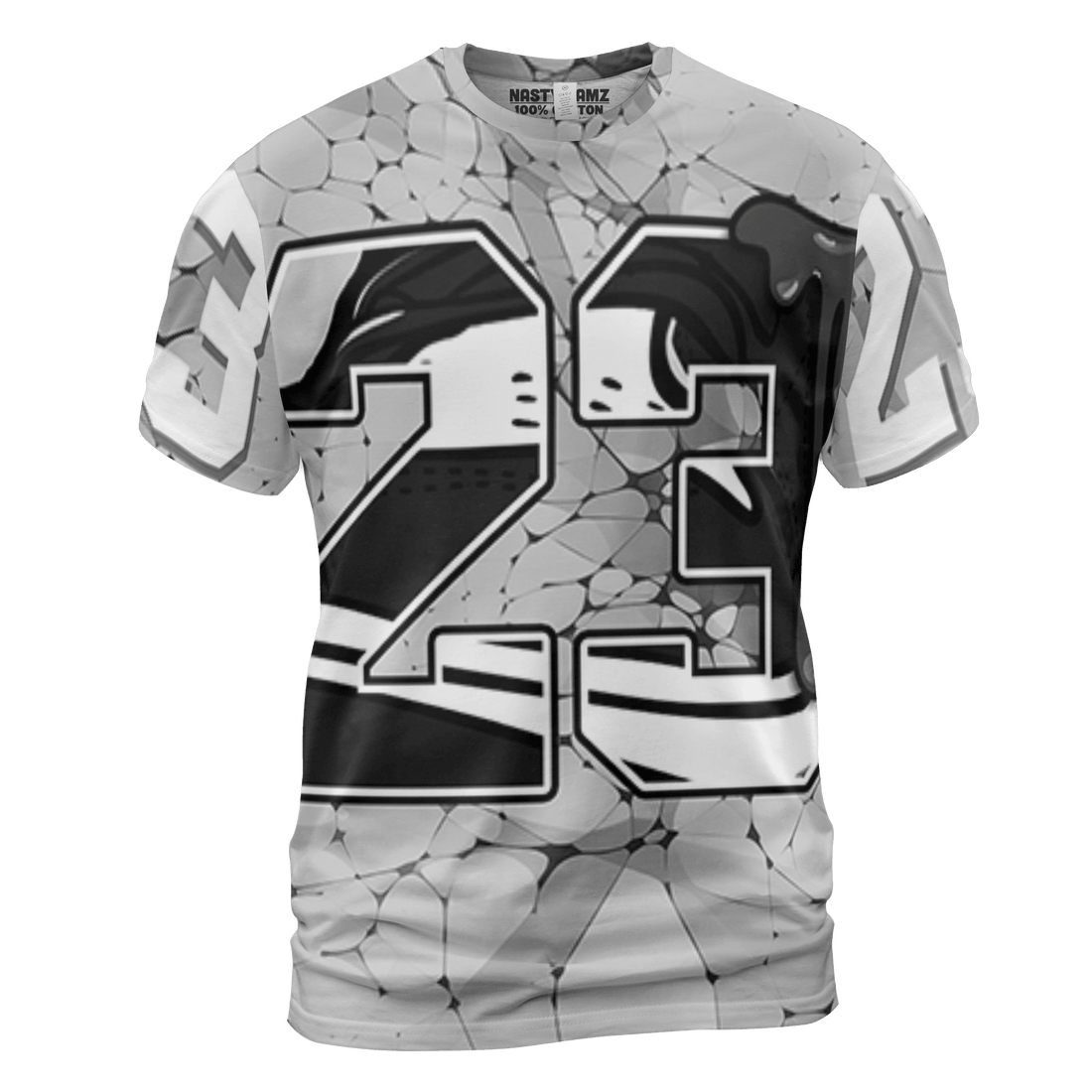 Retro High OG Black White 1s T Shirt Match 23 Sneaker 3D All-Over Print - NastyJamz