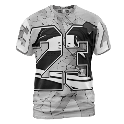 Retro High OG Black White 1s T Shirt Match 23 Sneaker 3D All-Over Print - NastyJamz