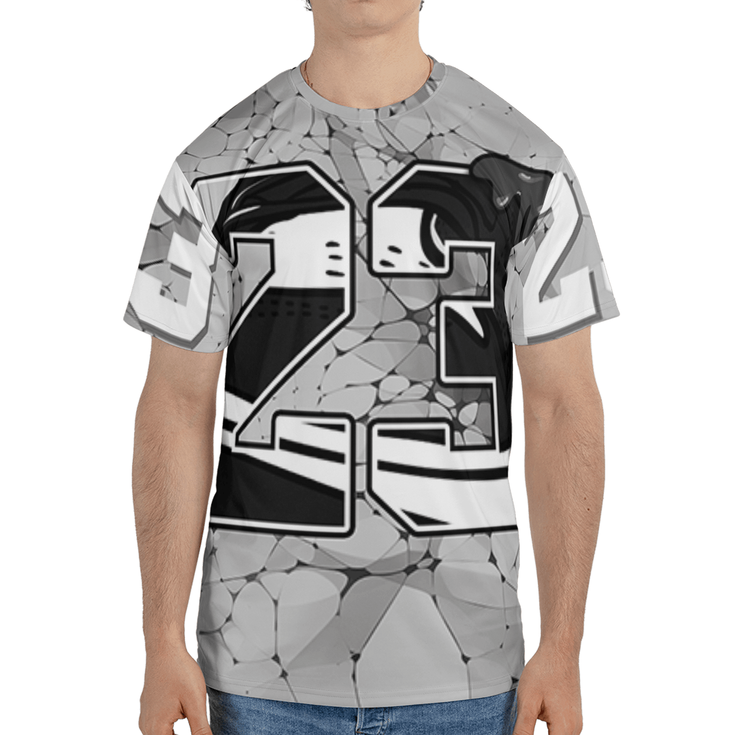 Retro High OG Black White 1s T Shirt Match 23 Sneaker 3D All-Over Print - NastyJamz