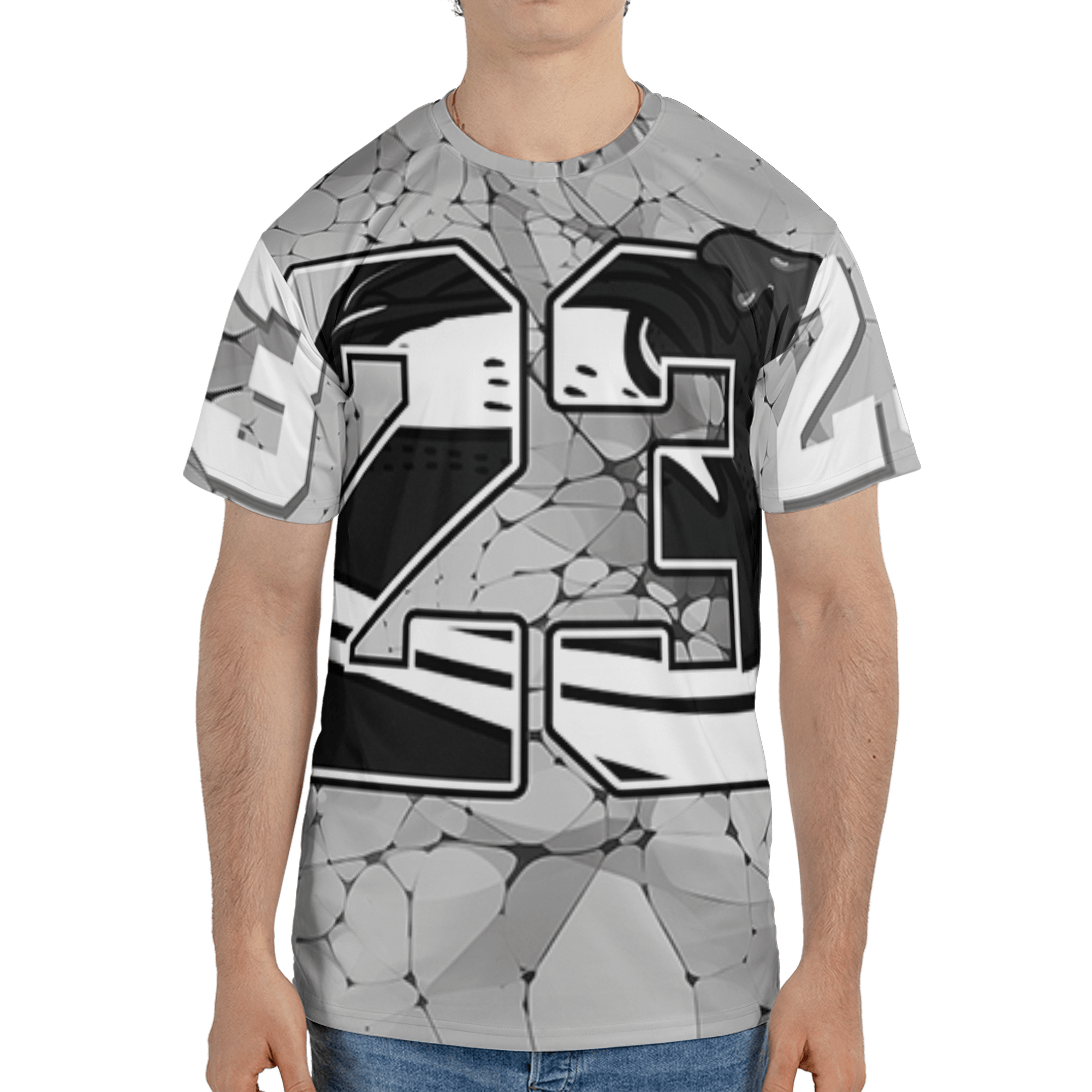 Retro High OG Black White 1s T Shirt Match 23 Sneaker 3D All-Over Print - NastyJamz