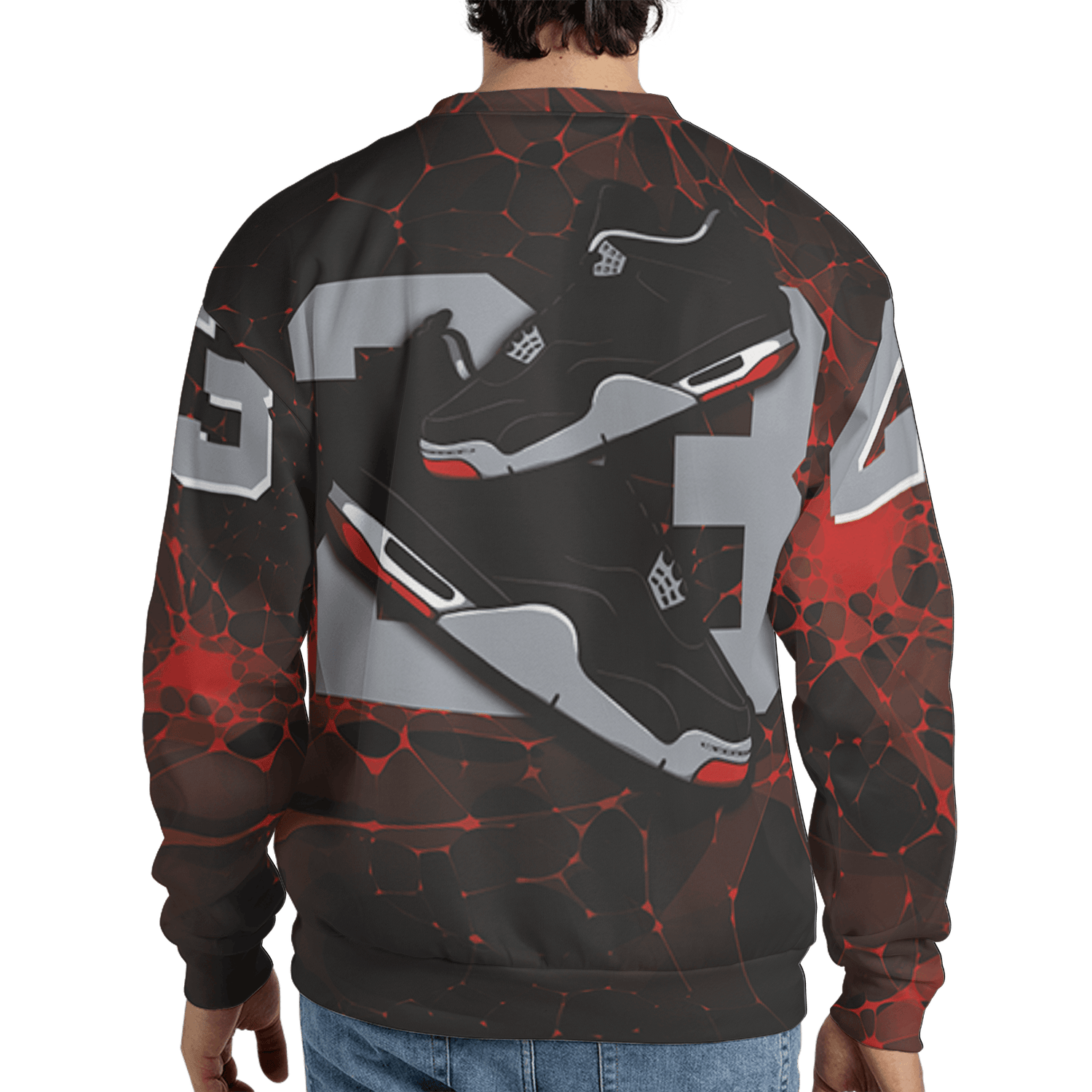 Bred Reimagined 4s Sweatshirt Match 23 Sneaker 3D All-Over Print - NastyJamz