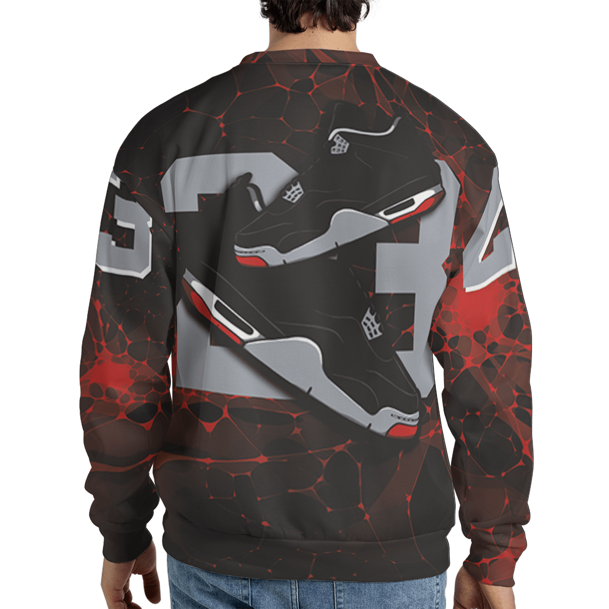 Bred Reimagined 4s Sweatshirt Match 23 Sneaker 3D All-Over Print - NastyJamz