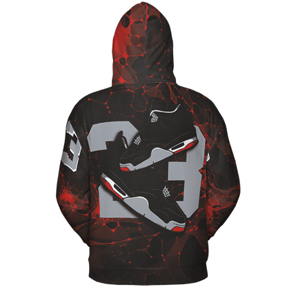 Bred Reimagined 4s Hoodie Match 23 Sneaker 3D All-Over Print - NastyJamz