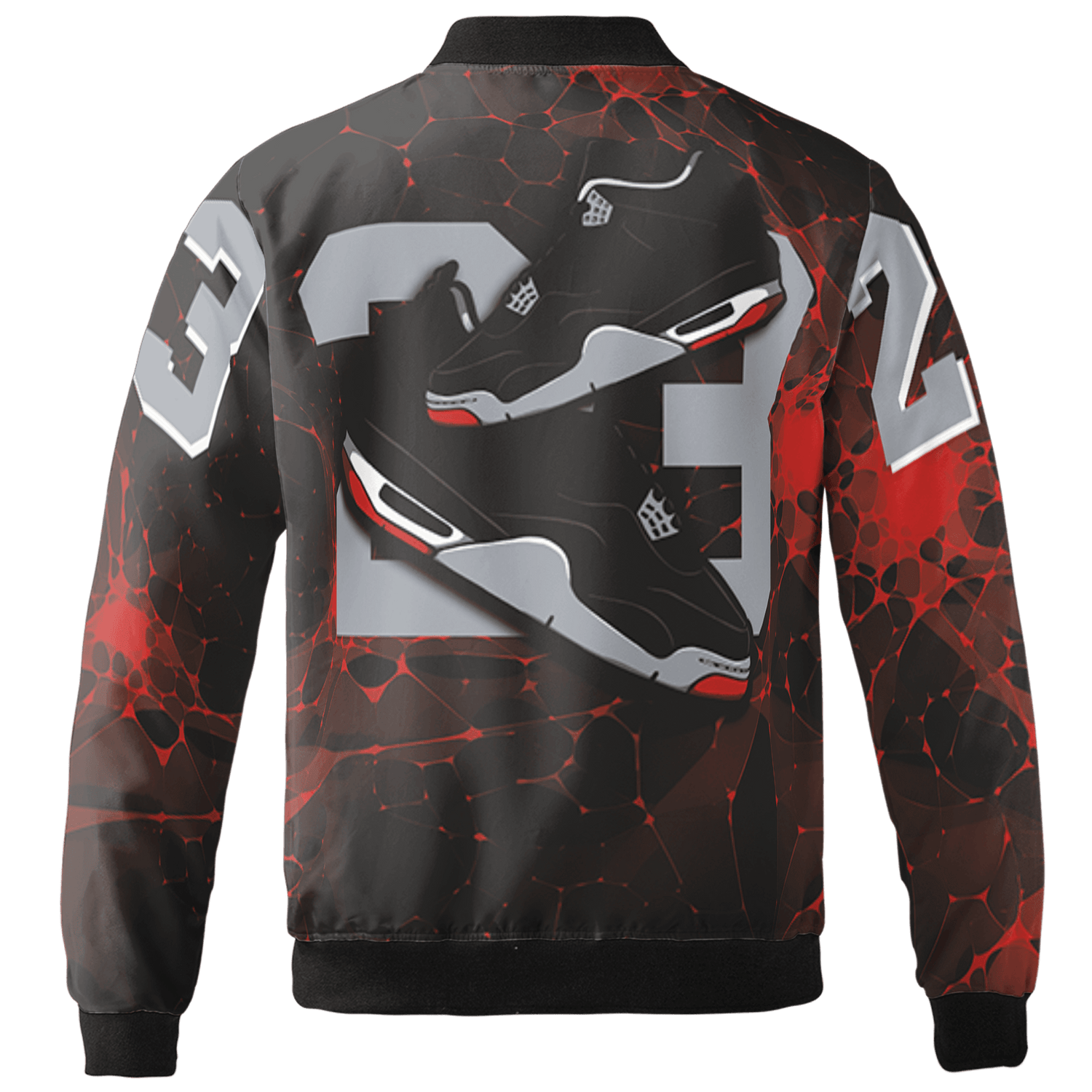 Bred Reimagined 4s Jacket Match 23 Sneaker 3D All-Over Print - NastyJamz