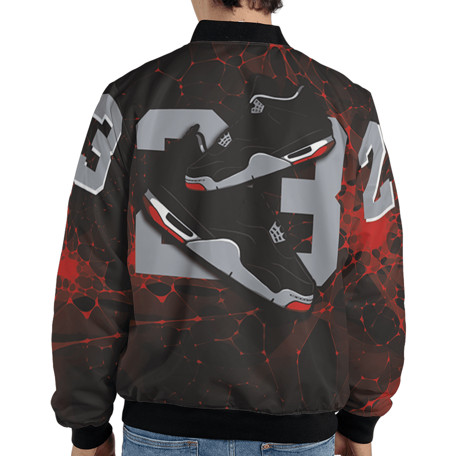 Bred Reimagined 4s Jacket Match 23 Sneaker 3D All-Over Print - NastyJamz