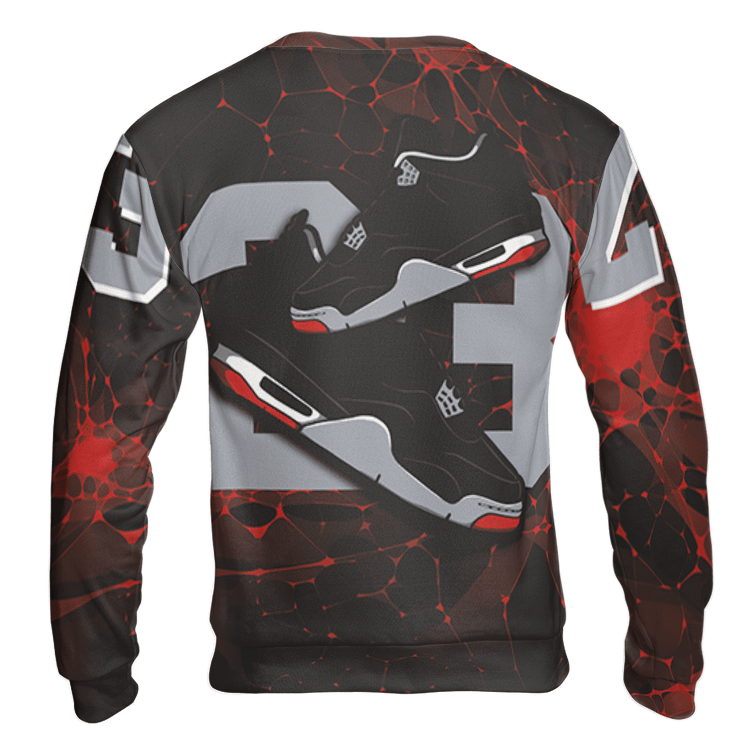 Bred Reimagined 4s Sweatshirt Match 23 Sneaker 3D All-Over Print - NastyJamz