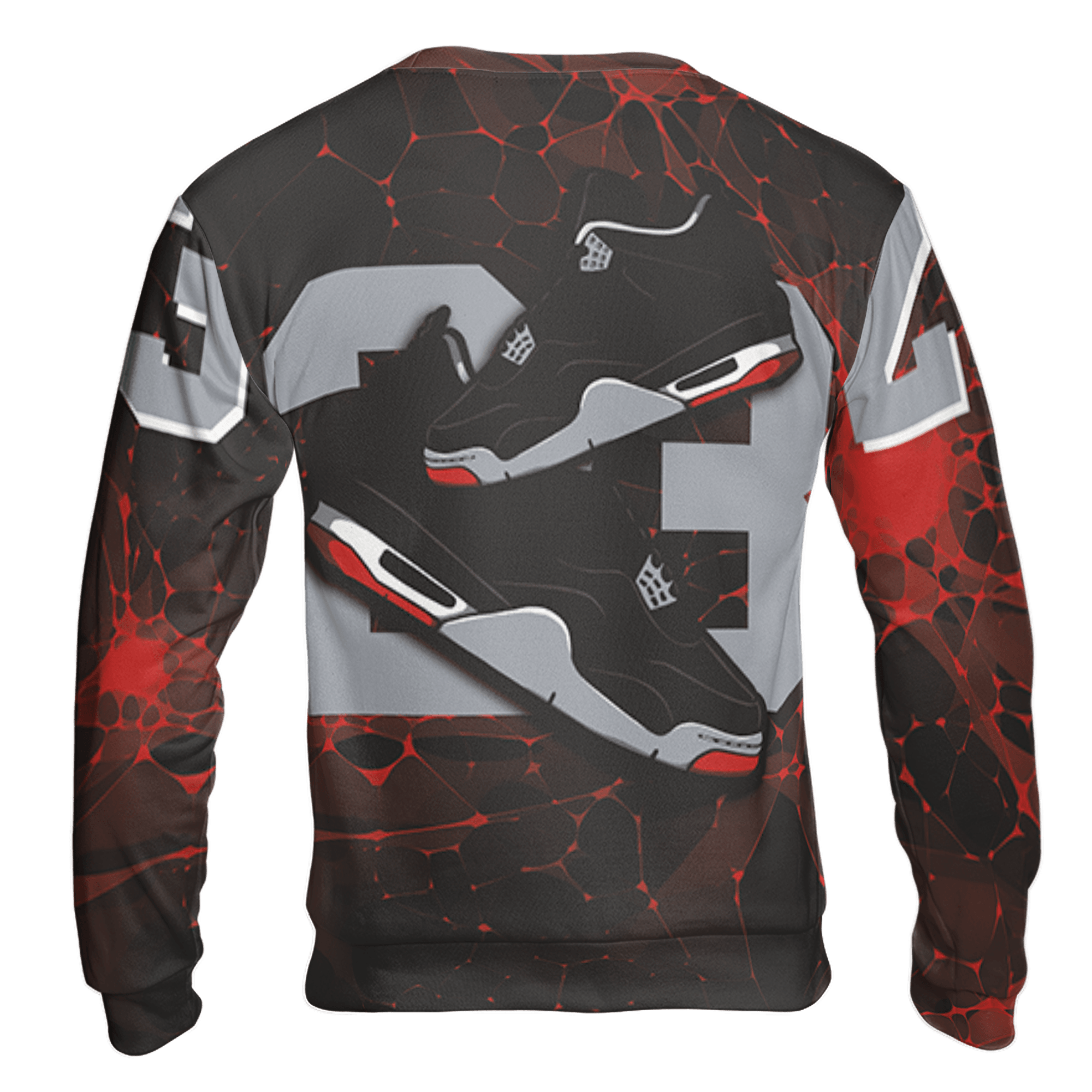 Bred Reimagined 4s Sweatshirt Match 23 Sneaker 3D All-Over Print - NastyJamz