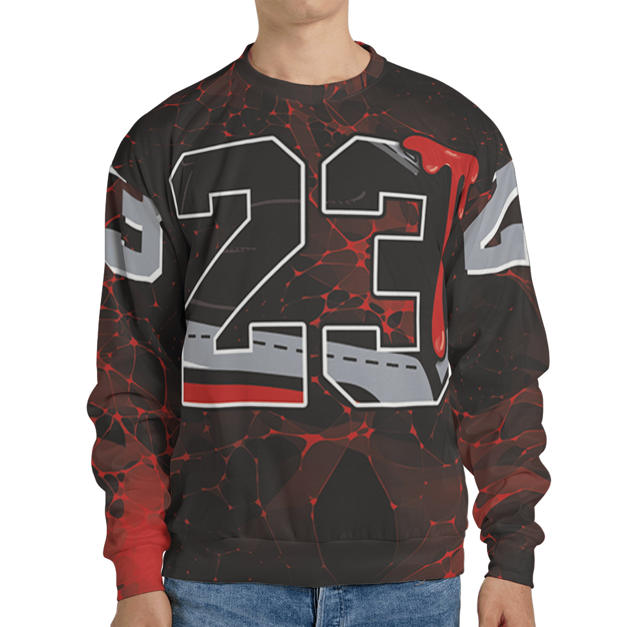 Bred Reimagined 4s Sweatshirt Match 23 Sneaker 3D All-Over Print - NastyJamz