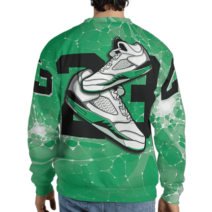 Lucky Green 5s Sweatshirt Match 23 Sneaker 3D All-Over Print - NastyJamz