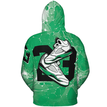 Lucky Green 5s Hoodie Match 23 Sneaker 3D All-Over Print - NastyJamz