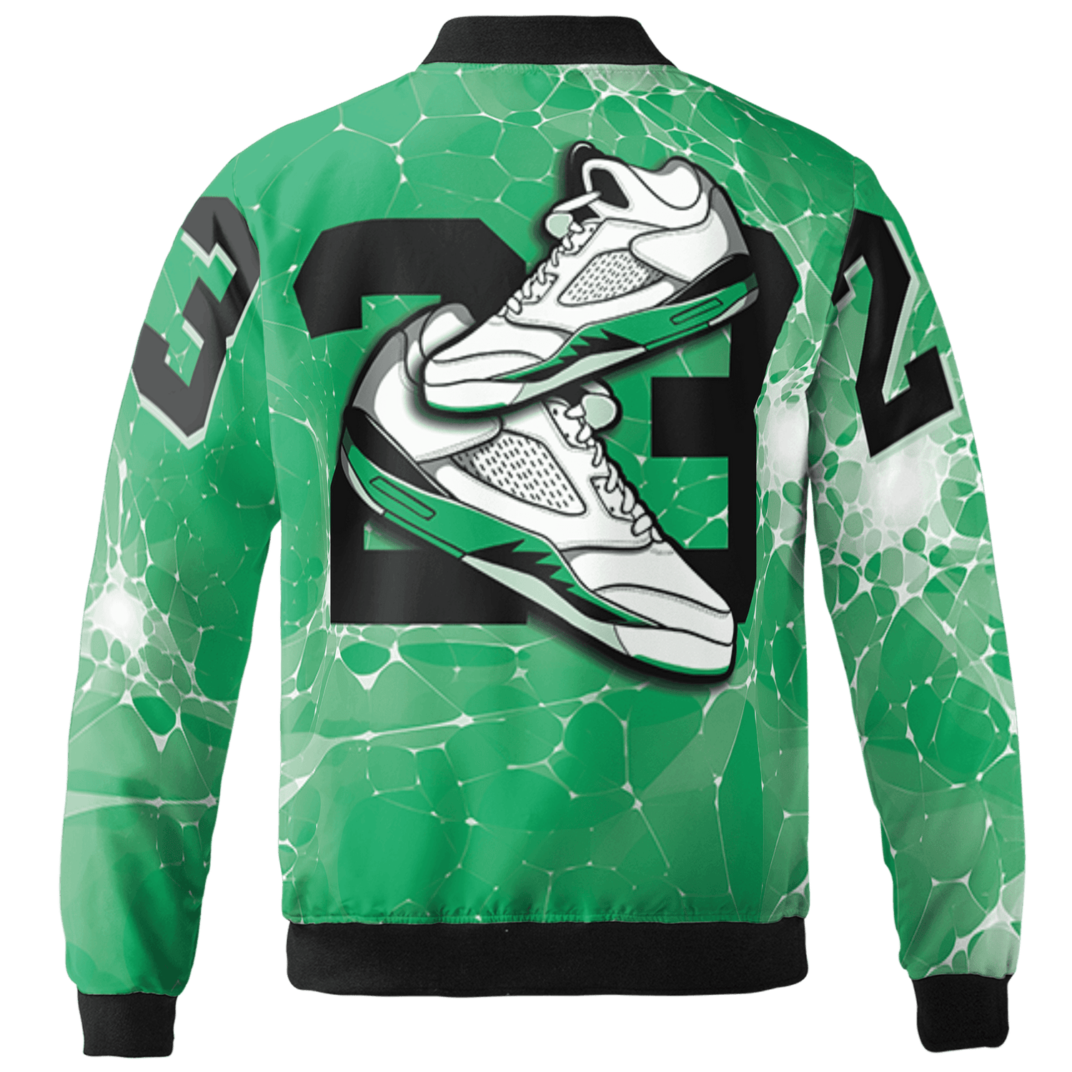 Lucky Green 5s Jacket Match 23 Sneaker 3D All-Over Print - NastyJamz