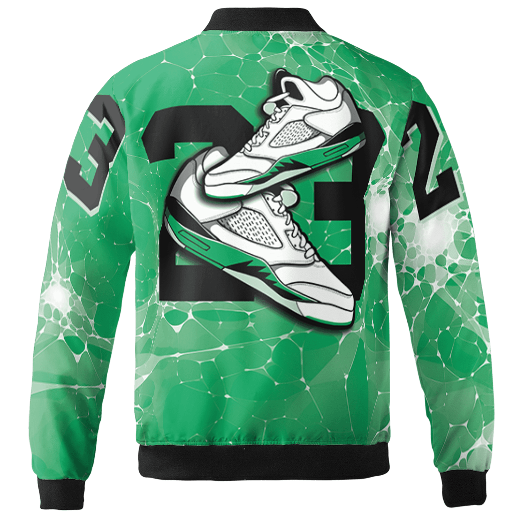 Lucky Green 5s Jacket Match 23 Sneaker 3D All-Over Print - NastyJamz