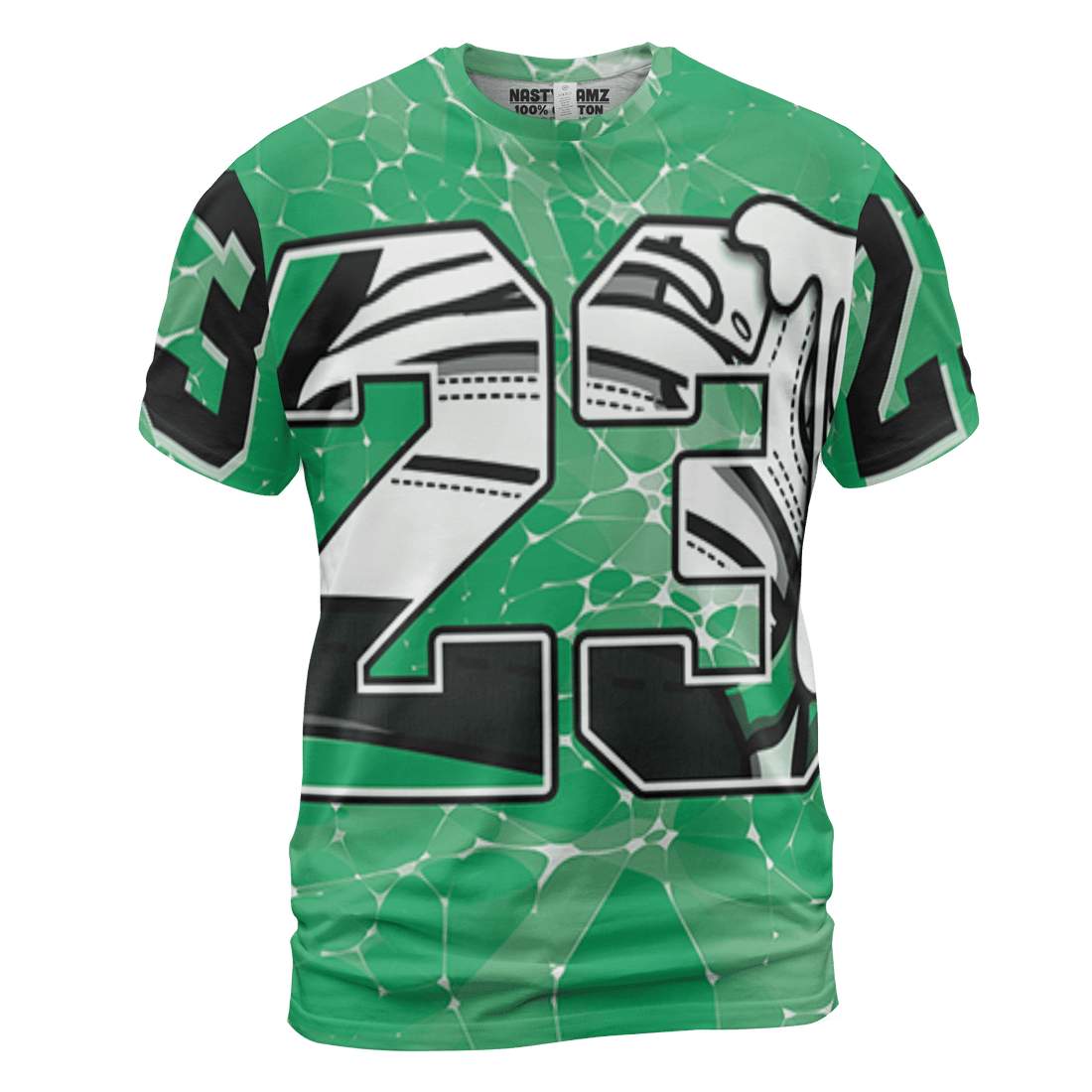 Lucky Green 5s T Shirt Match 23 Sneaker 3D All-Over Print - NastyJamz