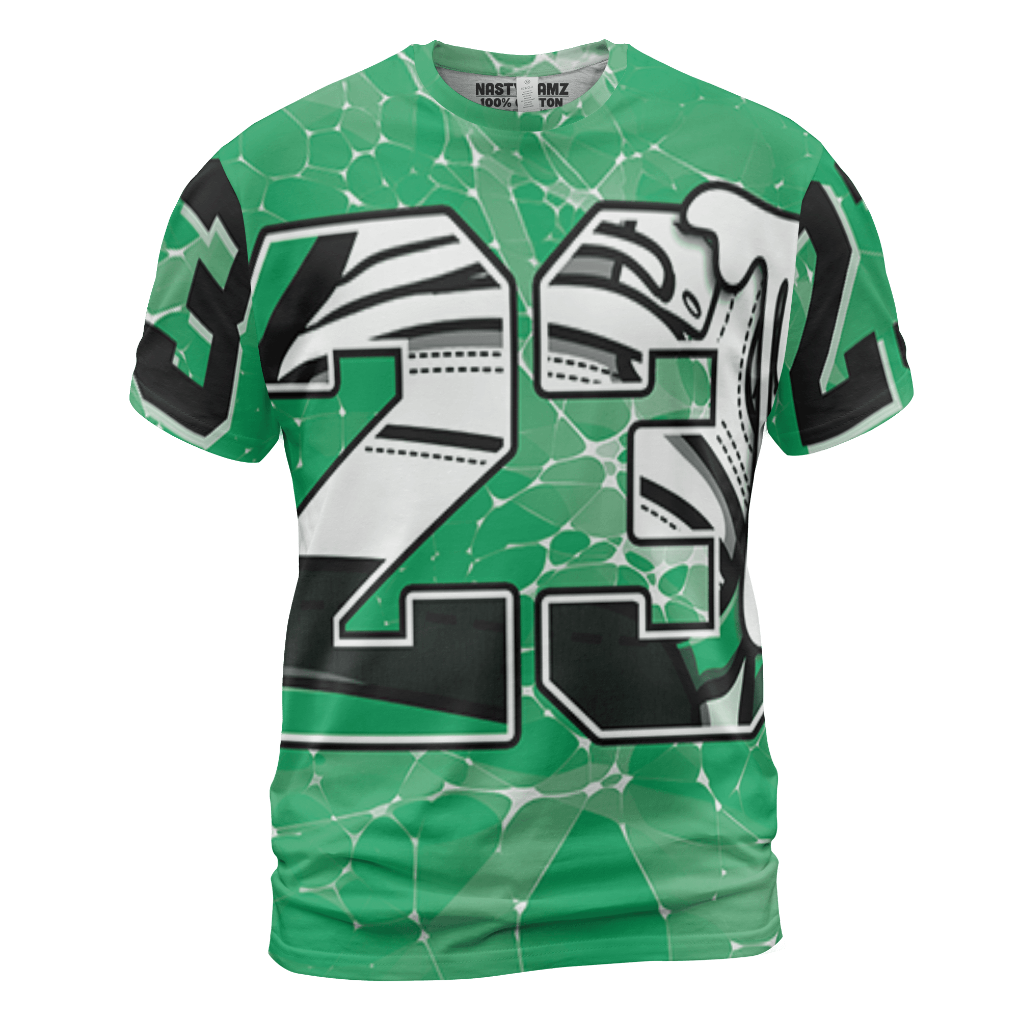 Lucky Green 5s T Shirt Match 23 Sneaker 3D All-Over Print - NastyJamz