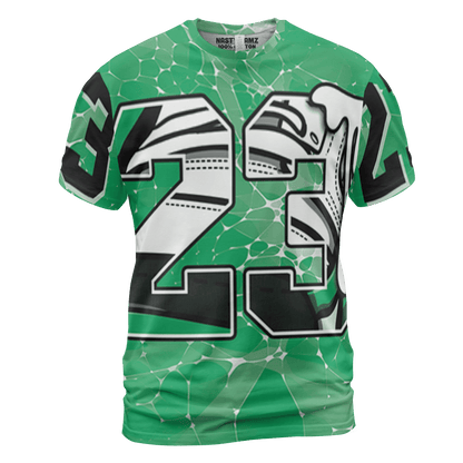 Lucky Green 5s T Shirt Match 23 Sneaker 3D All-Over Print - NastyJamz