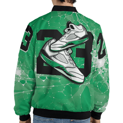 Lucky Green 5s Jacket Match 23 Sneaker 3D All-Over Print - NastyJamz